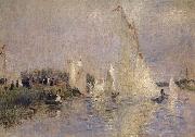 Pierre-Auguste Renoir Regates a Argenteuil painting